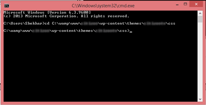 Compiling a SASS file step 2
