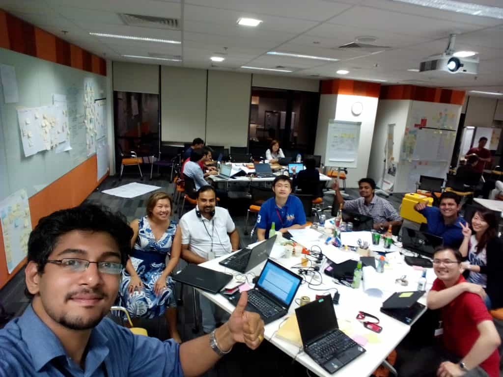 DBS Hackathon at Singapore winners team AlignMinds