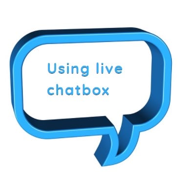 Using live chatbox