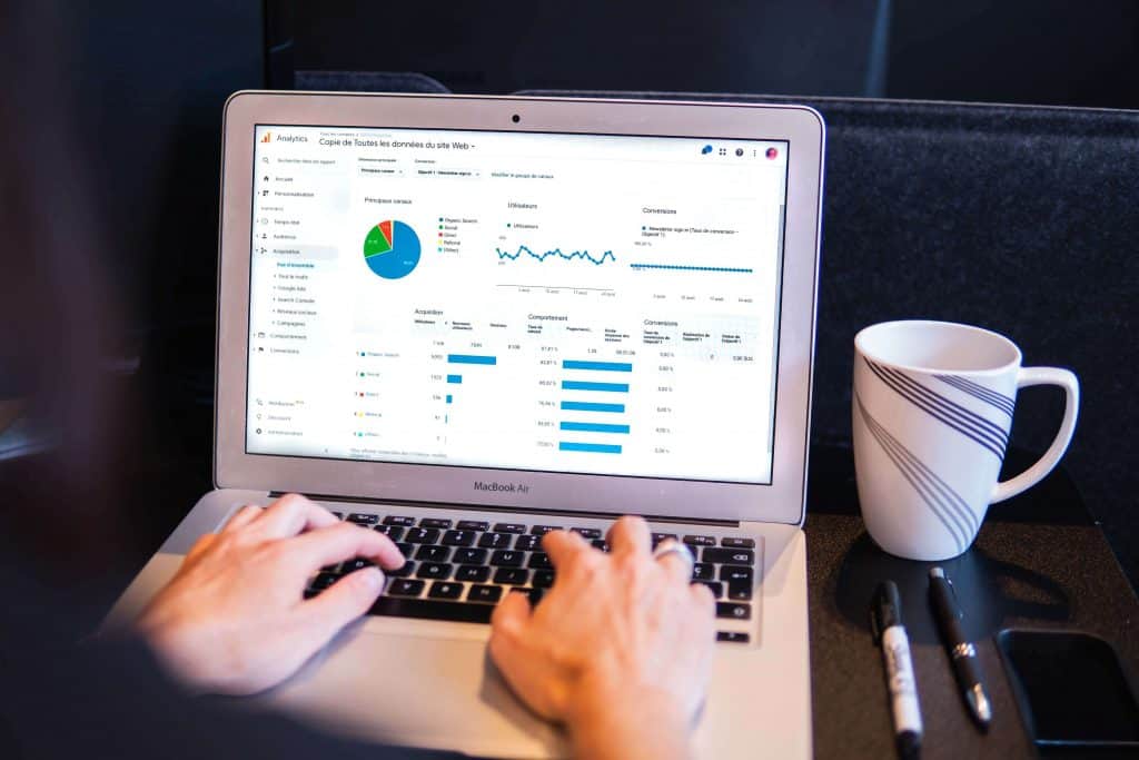 Google Analytics showing better user engagement as the website is custom designed